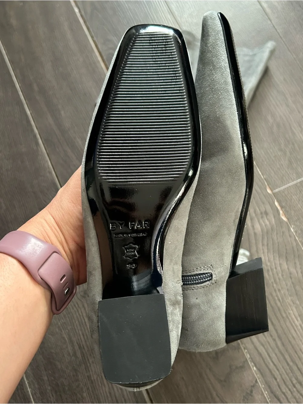 By Far OTK Boots in Gray 36